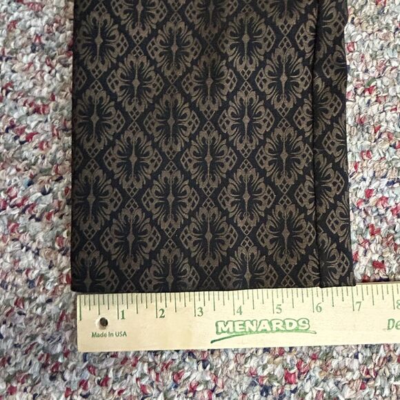Soft Surroundings NWOT Black Gold Damask Print Ponte Stretch Pull-On Pants M - Picture 12 of 12